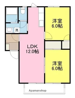 コスモクリアD棟【2階】の間取り