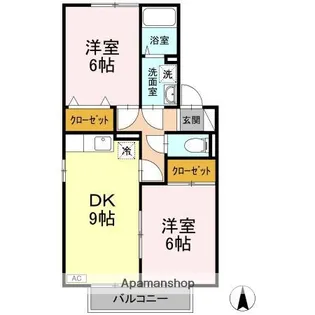 エントピア余戸 B棟【1階】の間取り