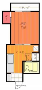 東一万ビル【4階】の間取り