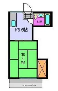 コーポ飛鳥【2階】の間取り