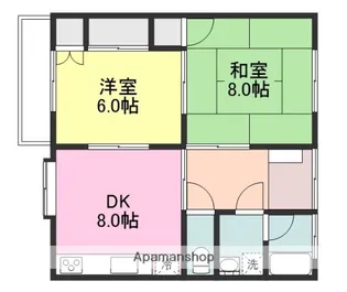 コーポ福寿【202号室】の間取り