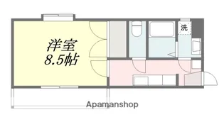 グローバル道後【1階】の間取り
