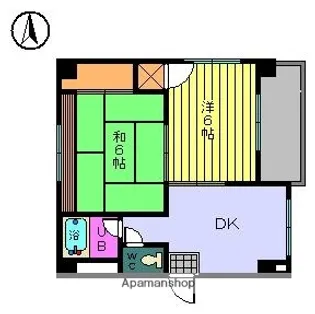 大森フラット室町【3階】の間取り