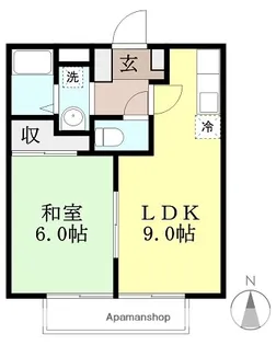 カーサ・サラ A棟【202号室】の間取り