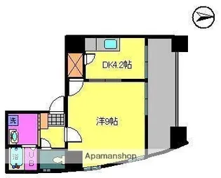 ウエストコート【7階】の間取り