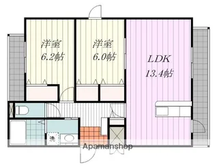 アトリウムA【203号室】の間取り