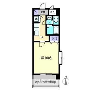 CITY SPIRE東石井【8階】の間取り