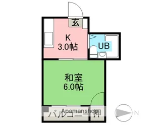 しらさぎハイツ【3階】の間取り