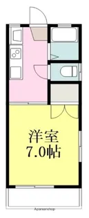 ハイツ大本【1階】の間取り