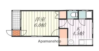 コーポ中野【103号室】の間取り