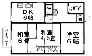 タウニィ石手【2階】の間取り