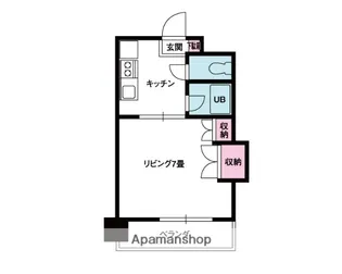 ジョイフル東野【5階】の間取り