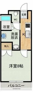1Kの間取り画像