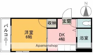 クレール【305号室】の間取り