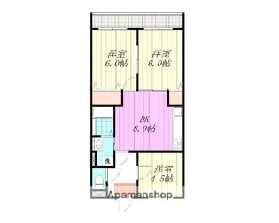 ラディエンス道後【3階】の間取り