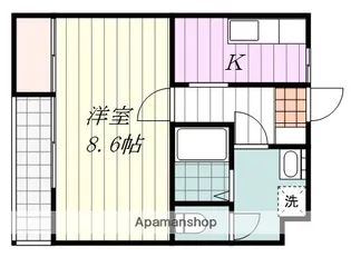 レディスハイツUEDA【3階】の間取り