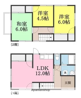 愛媛県松山市朝生田町5丁目【一戸建】の間取り