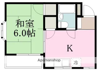 日の出ハイツ【2階】の間取り