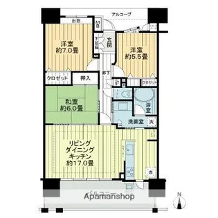 クレアガーデン東雲テラス【11階】の間取り