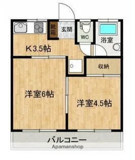 KSSマンション【2階】の間取り