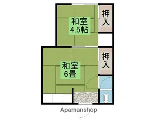 岩丸アパート【2階】の間取り