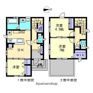 愛媛県松山市西石井2丁目【一戸建】の間取り