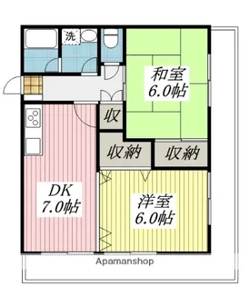 メモリー竹原【5階】の間取り