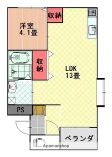 メゾンさくら【201号室】の間取り