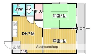 クリーンハイツ弓立Ⅰ【4階】の間取り