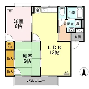 エスポワール34 C棟【2階】の間取り