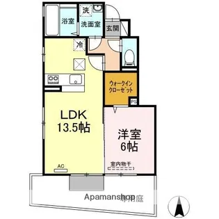 セジュール小坂 B棟【102号室】の間取り