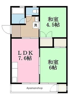 江戸マンション【4階】の間取り