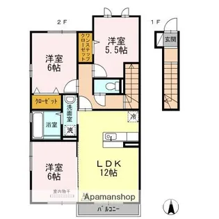 3LDKの間取り画像