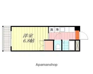 テラローザ道後樋又【105号室】の間取り