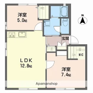ヴィオラS B棟【1階】の間取り