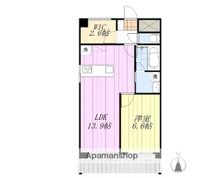 トロワボヌールⅢ【6階】の間取り