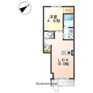 ルミナス立花【1階】の間取り