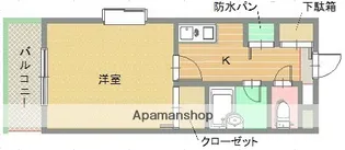 メゾン・ド・エラン【208号室】の間取り
