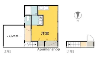 かな.Dルーム【3号室】の間取り