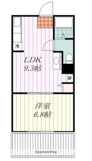 パークテラス東山【102号室】の間取り
