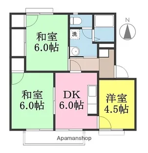 フレグランスべふ B棟【2階】の間取り