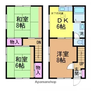 コーポさかもと【1階】の間取り