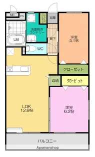 cocco villa【2階】の間取り