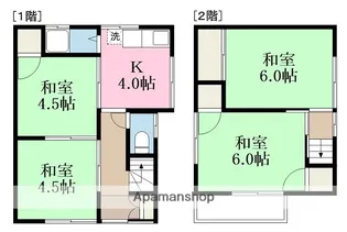 愛媛県松山市鴨川2丁目【一戸建】の間取り