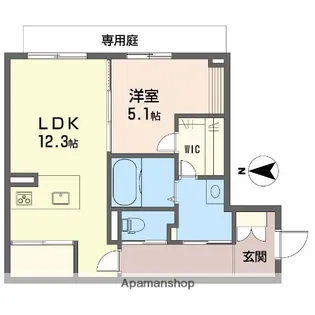 シャーメゾン・アエロポール【1階】の間取り