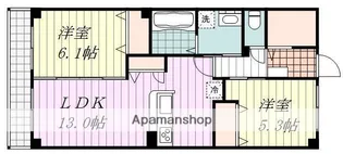 アヴェーク土居田Ⅱ【302号室】の間取り