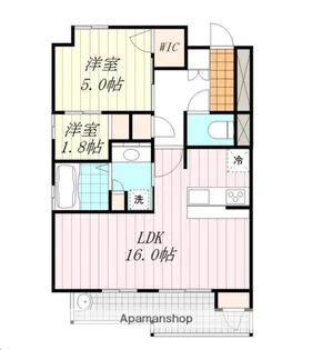 クレアホームズFRANC北持田【5階】の間取り