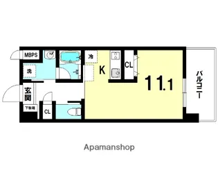 パグロ城北【1103号室】の間取り