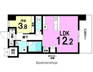 パグロ城北【3階】の間取り