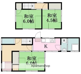 愛媛県松山市土居田町【一戸建】の間取り